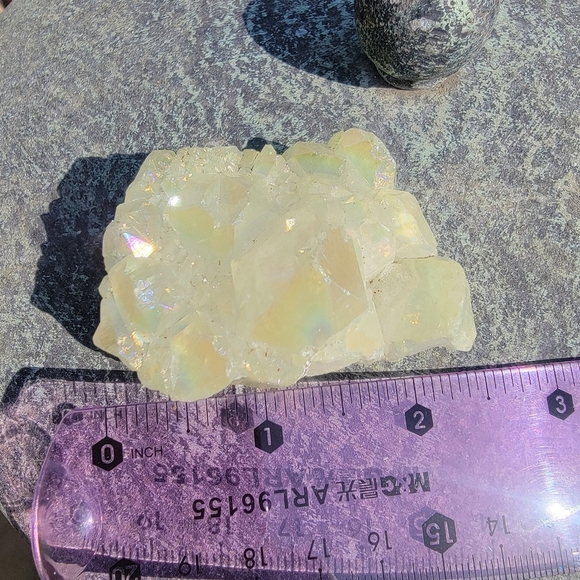 88g Aura Angel Tanzine Quartz Gemstone Rainbow Mineral Specimen - Picture 8 of 12